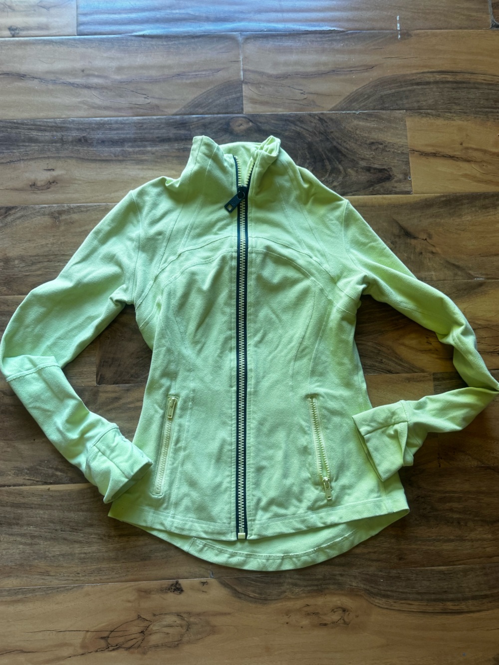 lululemon athletica define Women's Lime Green Zip-Up Jacket